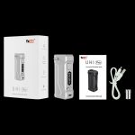 Front view of the Yocan UNI Pro Universal Vaporizer, showing the device and charging cable against a plain white background.