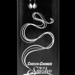 Silver glass tube with a white spiral design and “Cheech & Chong’s Up in Smoke” text.