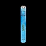 Blue metallic cannabis vape pen with “Doze” branding.