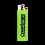 Green lighter with “Daily High Club” branding.