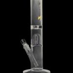 Front view of the Dopezilla Hydra Water Pipe, a clear glass pipe with a multi-arm perc visible within the chamber.