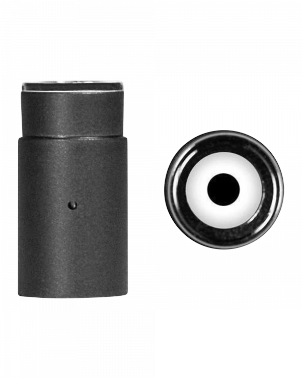Close-up view of the Aurora Halo Ceramic Quartz Atomizer, showing its circular opening against a plain white background.