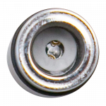 Close-up view of the Aurora Halo Ceramic Quartz Atomizer, showing a circular opening with a reflective interior.