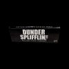 Black and white graphic for “Dunder Spliffin Inc.” rolling papers, with the tagline "Limitless paper in a paperless world.”
