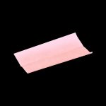 Pink rolling paper roll on a black background.