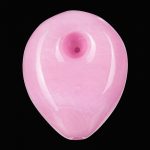A studio shot of the Empire Glassworks "Pink Panther" hand pipe, showcasing its smooth, curved form against a plain white background.