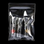 Front view of the Famous X Glass Filter Tips - 3 Pack, sealed in clear plastic packaging.