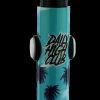 Turquoise electric dab rig with palm tree graphics and “Daily High Club” text.