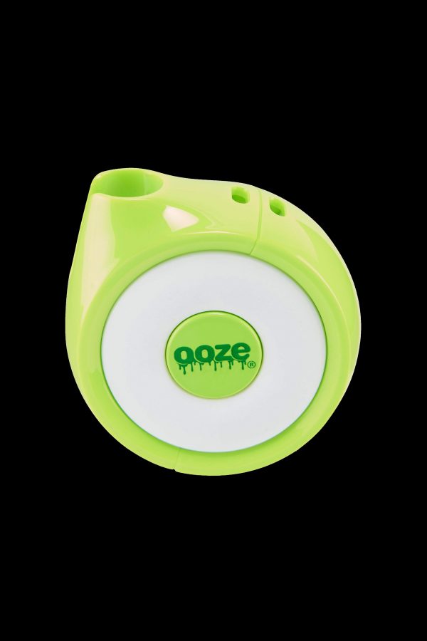 Lime green Goze pen battery with logo.