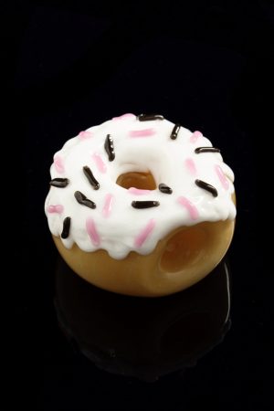 White Icing - Glassheads Donut Hand Pipe - Glassheads -