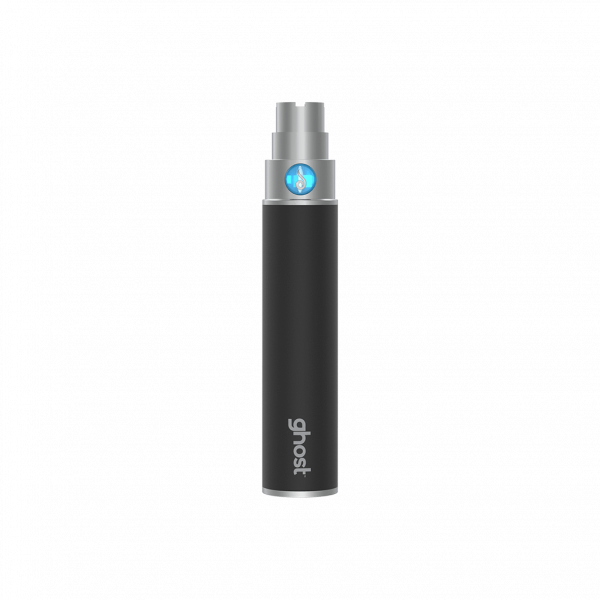 A studio shot of the Dr. Dabber Ghost Replacement Battery, a black cylindrical device isolated on a white background.