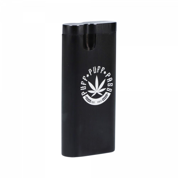 A studio shot of the Aluminum Dugout - Large, showcasing its sleek, metallic design against a plain white background.