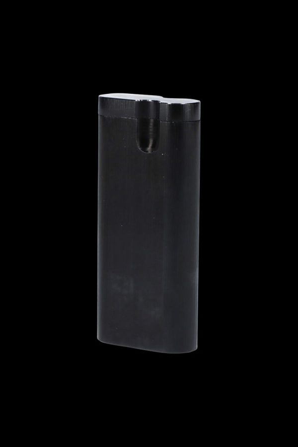 Front view of the Aluminum Dugout - Large, showcasing its sleek, metallic design against a plain black backdrop.