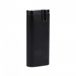 A front view of the Aluminum Dugout - Large, showcasing its sleek, metallic design against a plain white background.