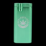 A straightforward studio shot of the Aluminum Dugout - Large, showcasing its sleek metallic finish and rectangular shape.