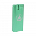 A front view of the Aluminum Dugout - Large, showcasing its sleek, metallic design against a plain white background.