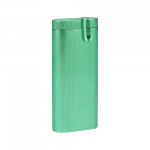 Front view of the Aluminum Dugout - Large, showcasing its sleek, silver metal construction against a plain white background.