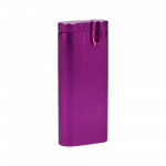 Front view of the Aluminum Dugout - Large, showcasing its sleek, metallic finish and simple rectangular form.