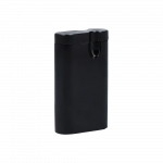 A front view of the Aluminum Dugout, a sleek, metallic case with a simple, rectangular design.
