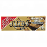 Front view of a pack of Juicy Jay's Classic Size Flavored Rolling Papers with a patterned design against a dark background.