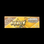 A close-up of a package of Juicy Jay's Classic Size Flavored Rolling Papers, displaying colorful branding against a white background.
