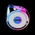 Iridescent cannabis oil vape pen with “OOZE” logo.