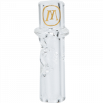 A close-up view of the Marley Natural Glass Filter Tips, showing the clear glass tip angled against a plain white background.