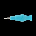 A side view of the Clobb 4 in 1 Silicone Pipe, showcasing its smooth, sculpted form in a solid color.