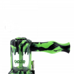 Front view of the Clobb 4 in 1 Silicone Pipe, showcasing a green, textured design with a visible bowl and mouthpiece.