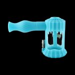 Front view of the Clobb 4 in 1 Silicone Pipe, showing a dark, sleek design against a plain black backdrop.