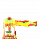 A front view of the Clobb 4 in 1 Silicone Pipe, showing its colorful, multi-functional design against a plain white background.