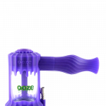 Front view of the Clobb 4 in 1 Silicone Pipe, a purple, handheld pipe against a plain white backdrop.