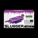 Front view of the Ooze Slugger Dabbin Dugout, showing a black case with visible compartments and branding on a neutral background.