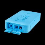 Front view of the Ooze Slugger Dabbin Dugout, showing its compact design and closed lid against a dark background.