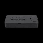 A close-up, angled view of the Ooze Slugger Dabbin Dugout, showcasing its sleek, dark design and compact size.