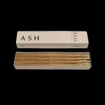 Pack of organic rolling cones branded “ASH” with a minimalist design.