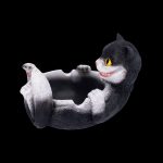 Fujima Trippy Tuxedo Cat Polystone Ashtray