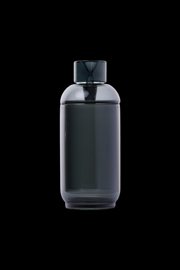 Black silicone cannabis oil container.