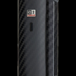 Black IQ2 Carbon vaporizer pen with red branding.