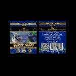 Two King Palm flavor tip packages: one labeled “Berry Terps” with a berry illustration, and the other labeled “Just Pop It” with instructions to use with papers, wraps, or cigars and activate flavor by squeezing.
