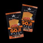 King Palm Goji Berry Wraps - 2 Packs of 4