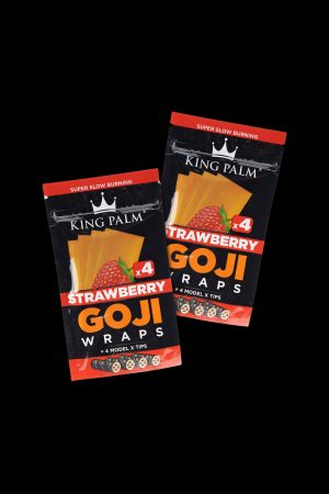King Palm Goji Berry Wraps - 2 Packs of 4
