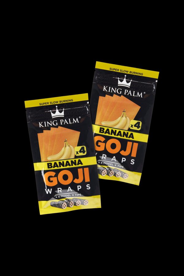 King Palm Goji Berry Wraps - 2 Packs of 4