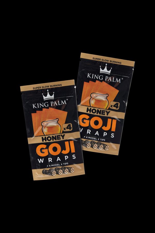 King Palm Goji Berry Wraps - 2 Packs of 4