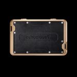 Gold-framed cannabis vaporizer device with “Cloudious9” branding.