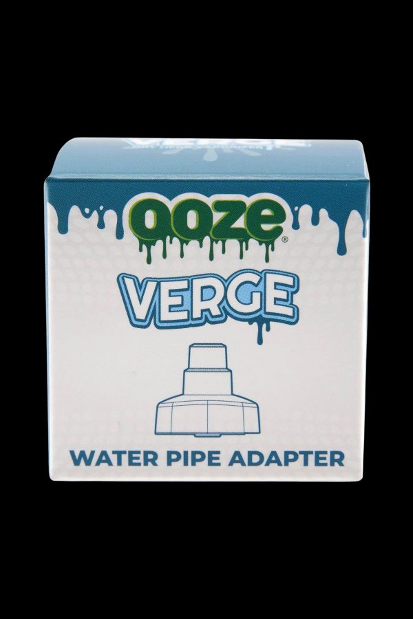 Ooze Verge water pipe adapter packaging with dripping green design.