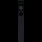 Black cannabis vaporizer pen with digital display.