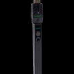 Black Goze battery for cannabis oil cartridges with USB charging port.