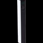 Sleek black and white cannabis vaporizer pen with a digital display.