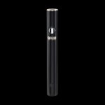 Black cannabis vape pen with “ooze” branding against a black background.